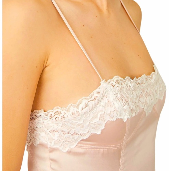 Aries Rising Lace Mini Slip dress pink *Free People* - Picture 2 of 3